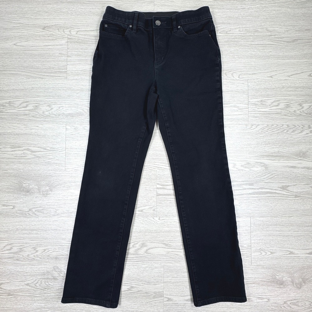 Chico's Women's‎ Pants Fabulously Slimming Black Sz 00 Regular Straight Leg